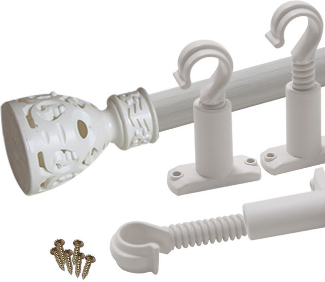 썬데코 25mm 커튼봉 빅장구 + 조절브라켓, 연오크