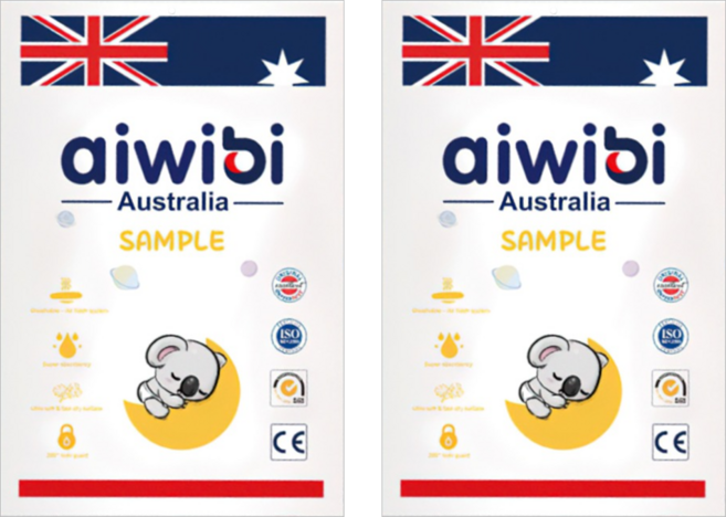 aiwibi 愛薇彼 零觸感瞬吸黏貼型尿布 4~8kg, S, 2片