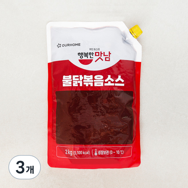 아워홈 행복한맛남 불닭볶음용소스, 2kg, 3개