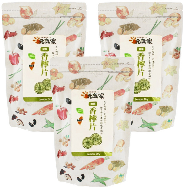 元氣家 香檸片, 200g, 3包