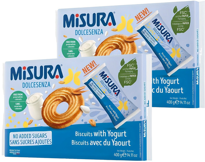 미주라 요거트 비스켓, 400g, 2개