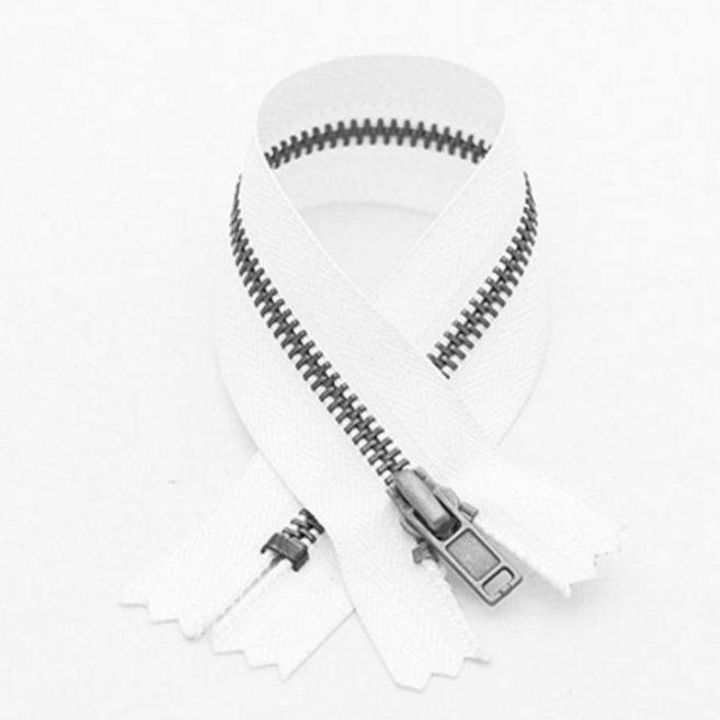 코하스아이디 3호 포켓용 고급지퍼, 화이트, 4개