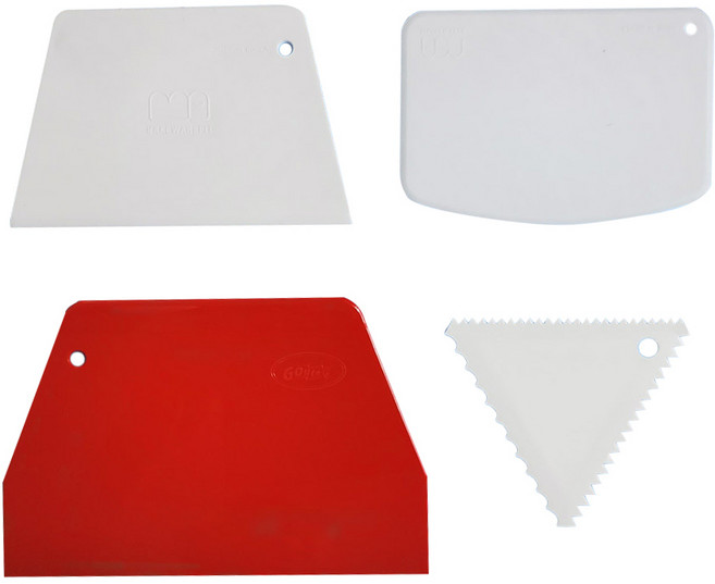 스크래퍼 삼각칼 세트, 혼합색상, 스크래퍼3p + 삼각칼, 1세트