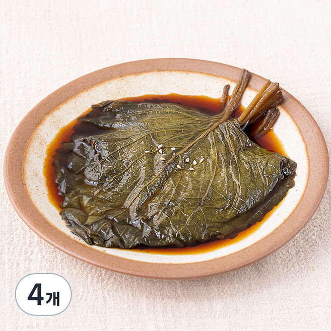 초록들 생깻잎 간장절임, 300g, 4개
