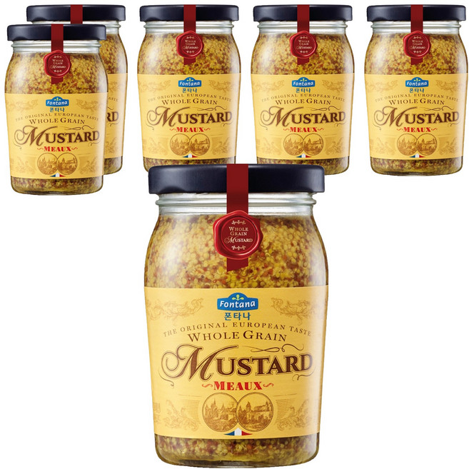 Fontana 全穀芥末籽醬, 200g, 6個