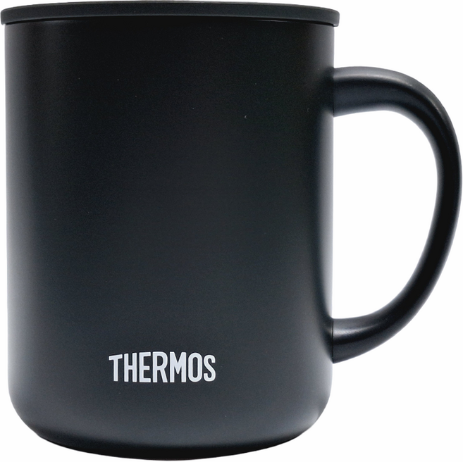 THERMOS 膳魔師 真空保溫馬克杯 JDG-452C, 黑色, 450ml, 1個