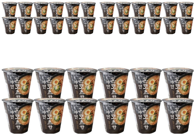 돈코츠향 라멘 소컵 라면 75g, 36개