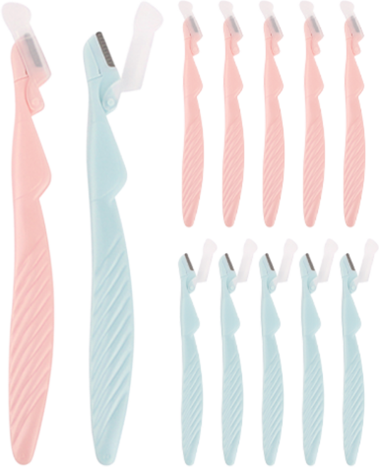 니켄 1/2 눈썹칼 2p, 피치, 스카이블루, 6세트