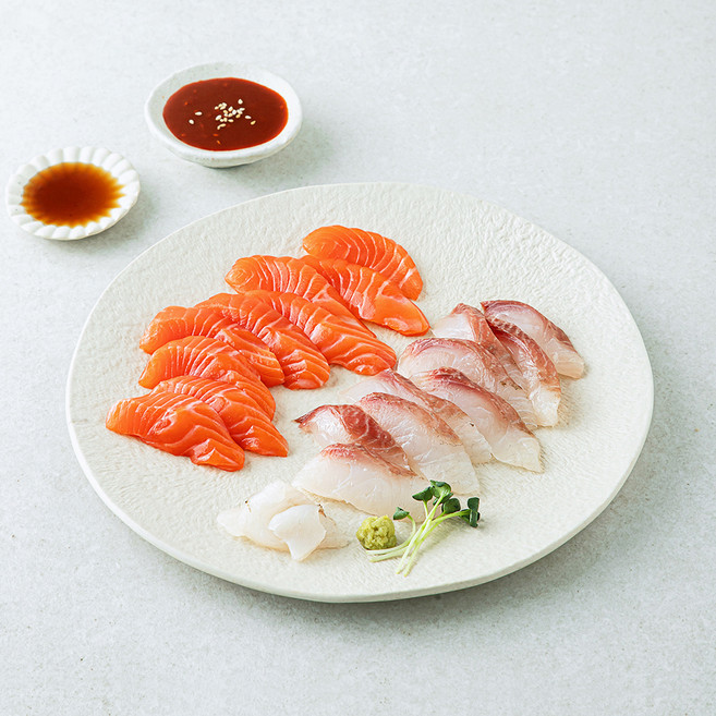 노량진수산시장 중도매인 90번 연어 숭어회 (냉장), 200g, 1개