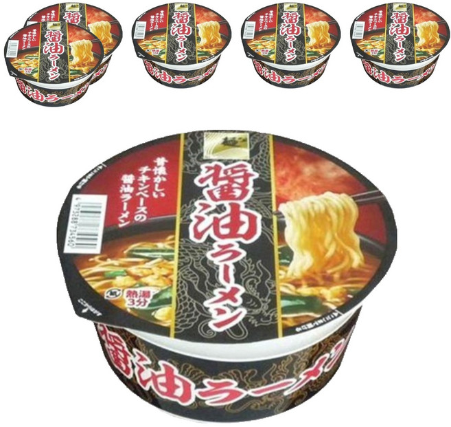 멘노스나오시 쇼유 컵라멘 78g, 6개