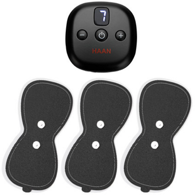 한경희생활과확 저주파 마사지기 전용 본품 HM-1905 + 리필패드 3p, HM-1905(블랙), 블랙