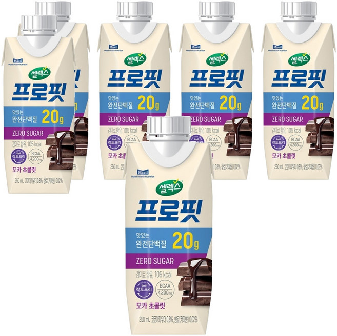 셀렉스 프로핏 모카 초콜릿, 250ml, 6개