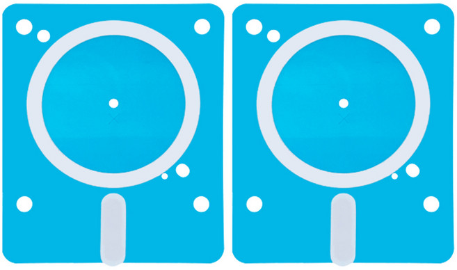 네츄럴파크 맥세이프 자석 스티커 단면형, 화이트, 2개