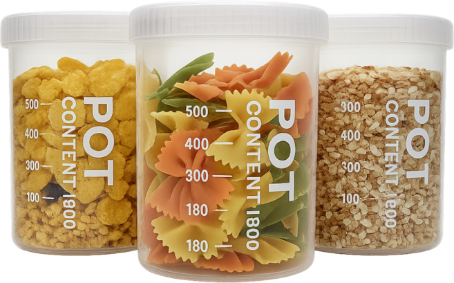 데일리픽 오곡 잡곡 투명 원형 밀폐용기 800ml, 3개, 단품