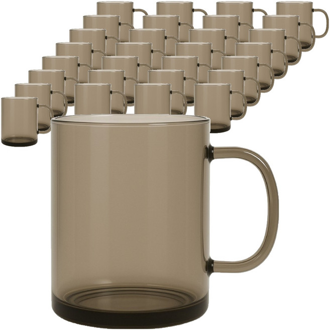 리빙메이트 트라이탄 안깨지는 머그컵 480ml, 스모그, 54개