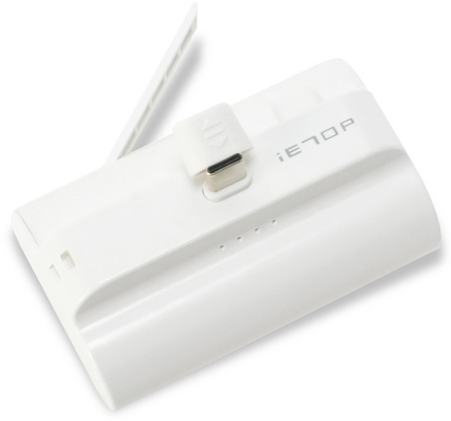 이탑 미니 도킹 보조배터리 10000mAh C타입, HYE-W2302-10000, 화이트