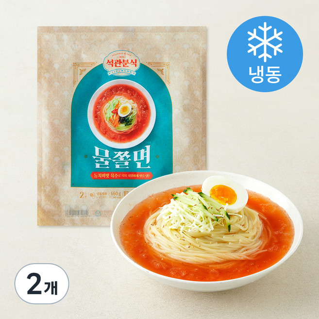 석관동떡볶이 물쫄면 2인분 (냉동), 660g, 2개