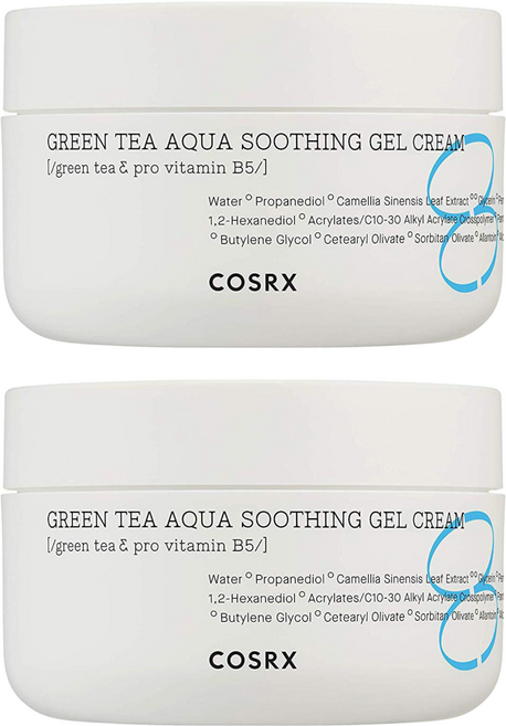 COSRX 台灣公司貨 綠茶水潤舒緩凝膠面霜, 50ml, 2件