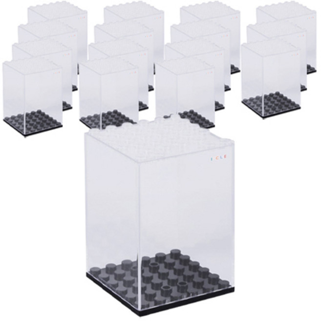 아이끌레 스토어 호환블록 투명 보관함, 16개