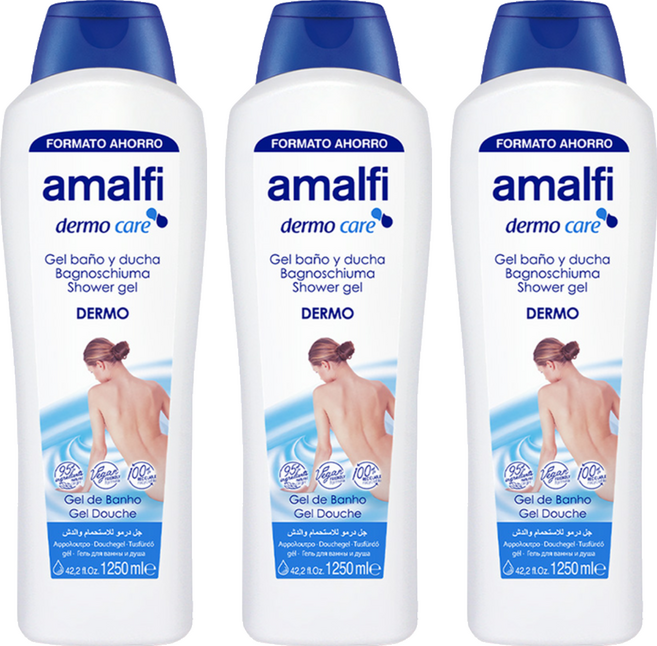 amalfi 草本抗菌沐浴凝露, 1.25L, 3瓶