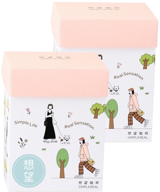 SIMPLEREAL 想望咖啡 掛耳包想望禮盒, 12g, 10包, 2盒
