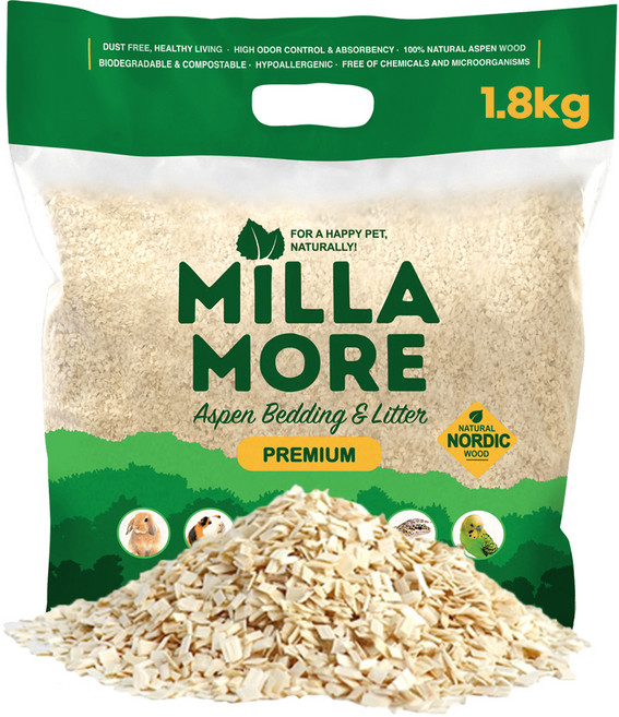 밀라모어 프리미엄 베딩 톱밥, 1개, 1.8kg