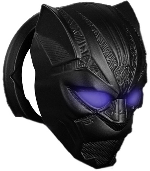 塞紐爾金 黑豹汽車啟動按鈕裝飾, 霧面黑, 1個