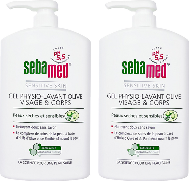 sebamed 施巴 橄欖潔膚露, 1L, 2瓶