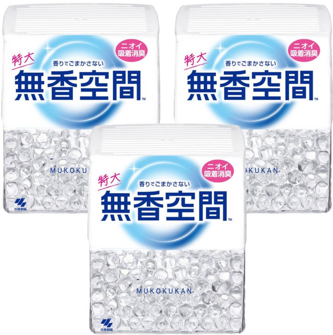 小林製藥 無香空間 居家室內除臭劑, 3個, 630g