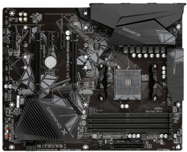 GIGABYTE 技嘉科技 GAMING X V2 主機板 AMD AM4 腳位 DDR4 雙通道記憶體 B550 晶片組, 1個