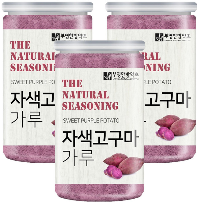 부영한방약초 자색 고구마 가루, 200g, 3개