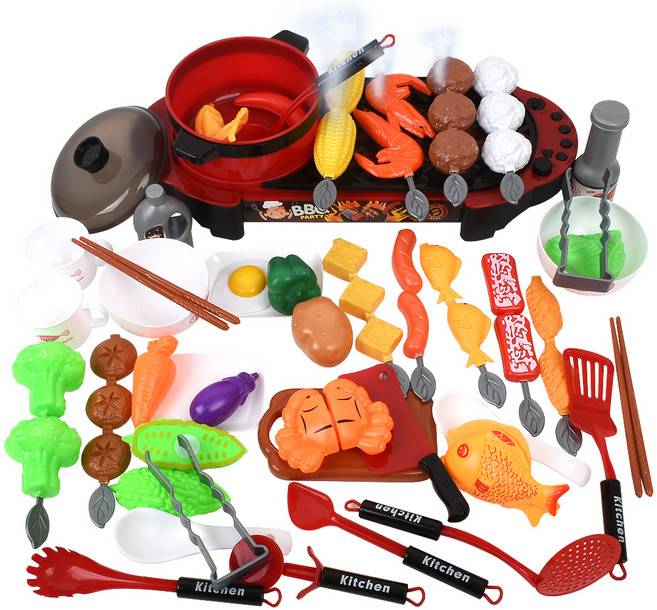 오즈토이 해피쿡 바비큐 파티 소꿉놀이, 레드, 1세트