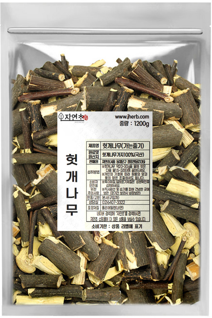 자연초 건조 헛개나무 가는가지, 1.2kg, 1개