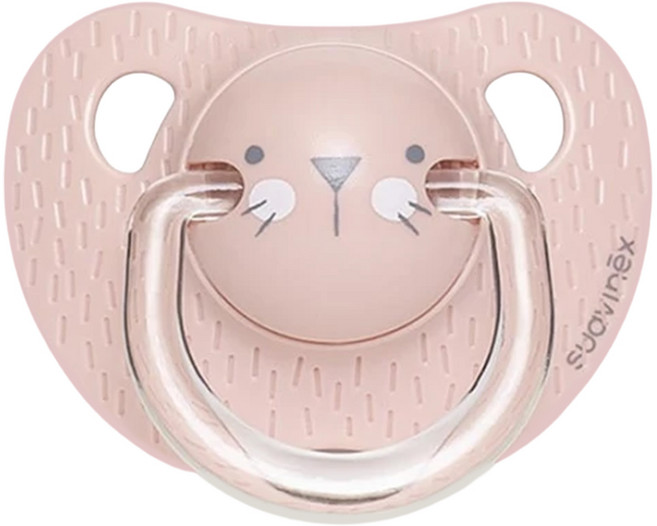 suavinex 蘇維妮 Hygge 小獅子款矽膠奶嘴, 18個月以上, 粉色獅子, 1個
