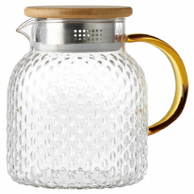 日安工坊 耐熱玻璃壺, 透明色, 1L, 1個