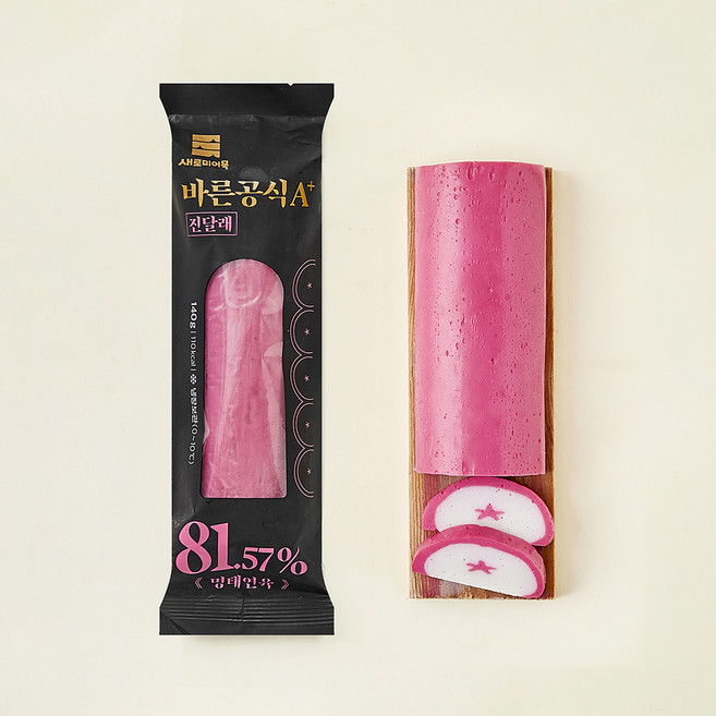 새로미어묵 바른공식 A+ 진달래, 140g, 1개