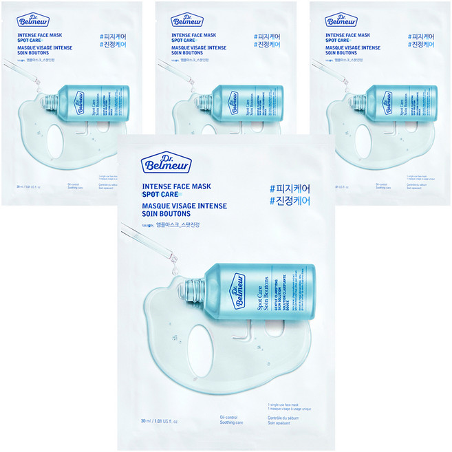 닥터벨머 앰플 마스크 스팟 진정 30ml, 1개입, 4개