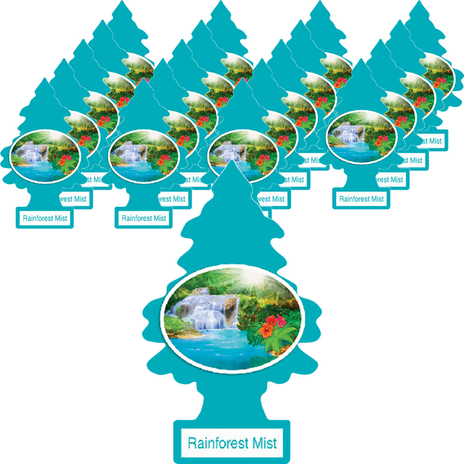 Little Trees 小樹香片 迷霧雨林 無毒專利香味配方 適用於車內/家庭/辦公室, 7g, 20片