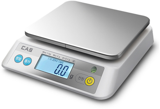 카스 디지털 주방저울, 1kg, 혼합색상, CKW-11WT