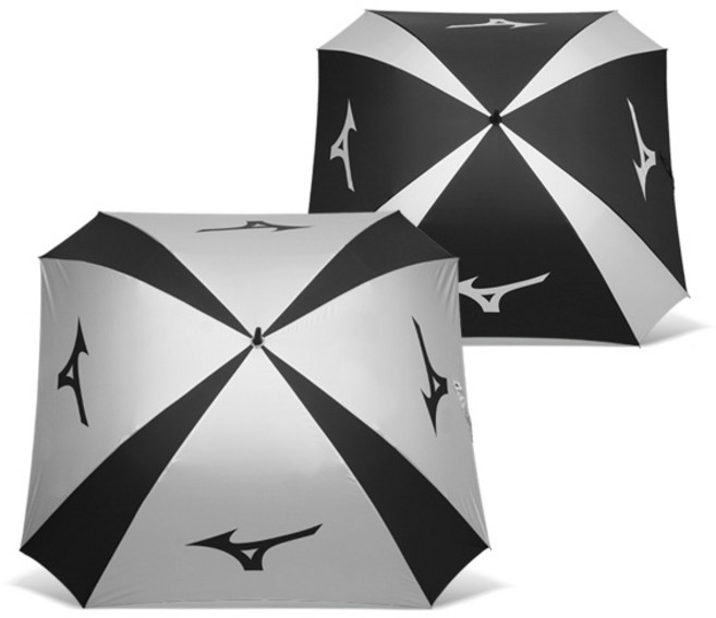 미즈노골프 RB 스퀘어 골프 우산, 실버블랙(5LKY22100 0309), 1개