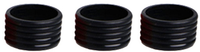 미니맥시 테니스라켓 샤프트 홀더 3p, 블랙, 1세트