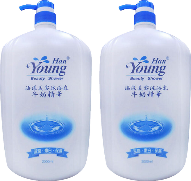Han Young 涵漾 牛奶沐浴乳露, 2L, 2瓶