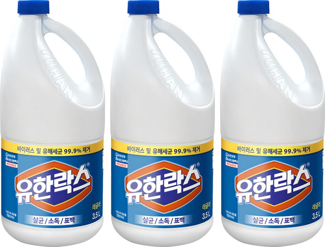 유한락스 레귤러, 3.5L, 3개