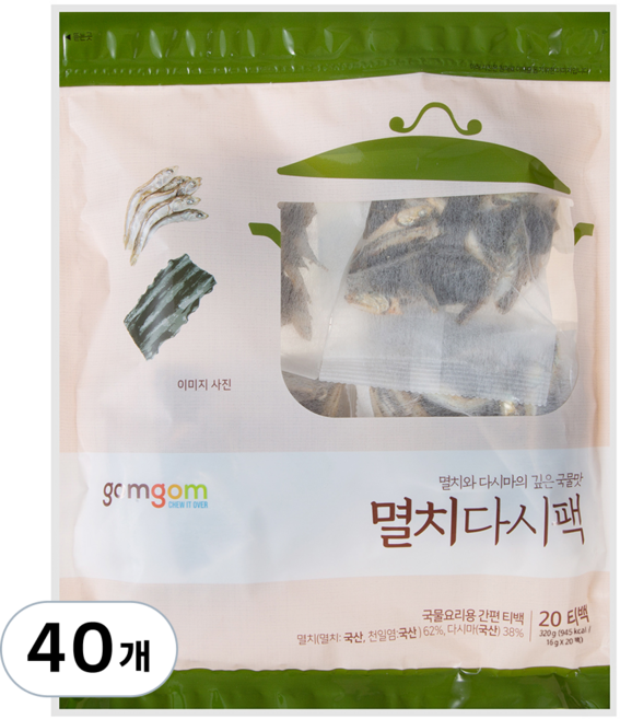 곰곰 멸치다시팩, 16g, 40개, 16g