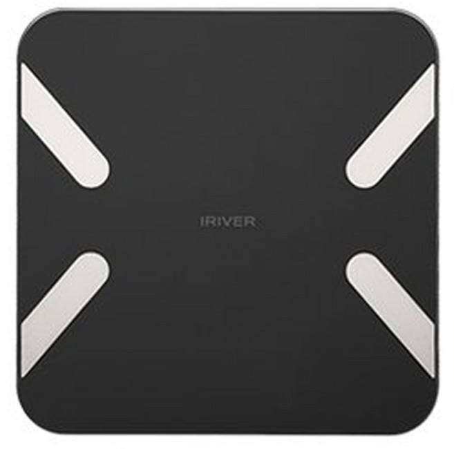 아이리버 좌우밸런스 스마트 체중계, HBF-304B, 블랙