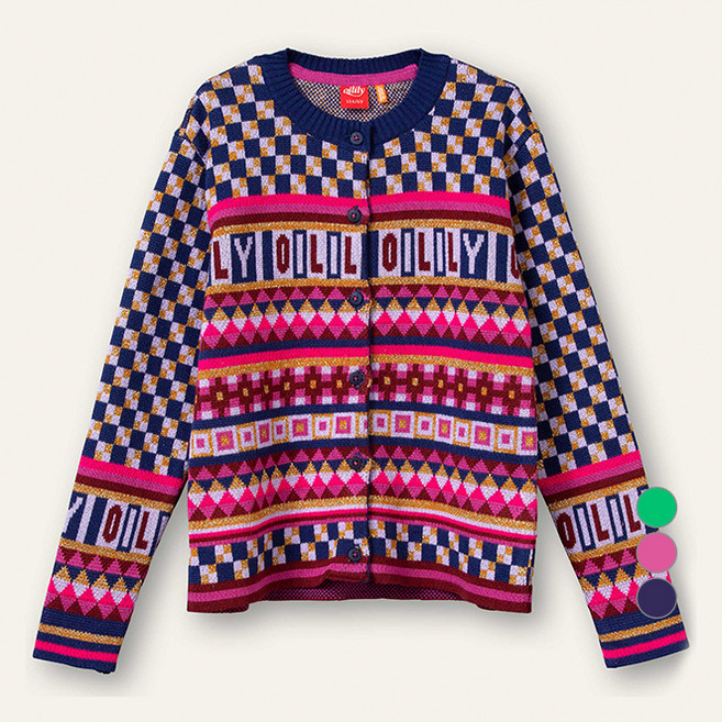 Oilily 兒童用維瓦第開襟衫 OKDFECG00