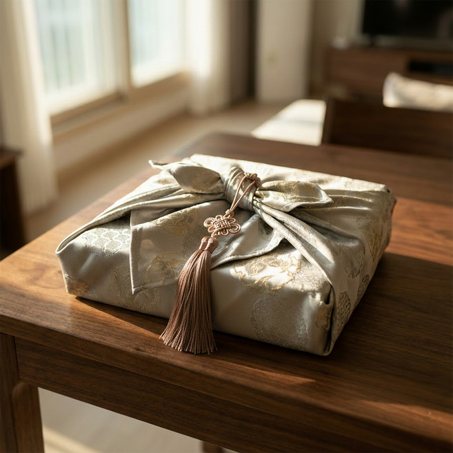 마메 양면 옥토끼 보자기 + 노리개 세트, 혼합색상, 3세트