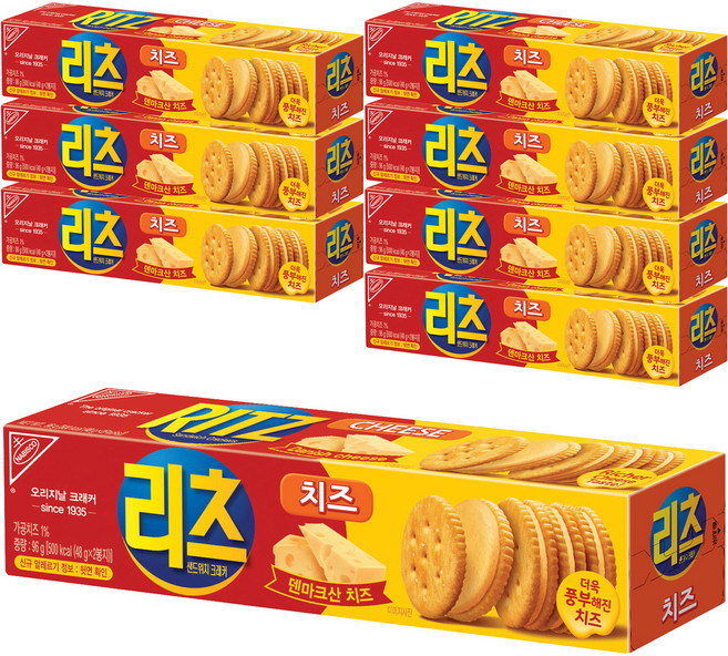 리츠 오리지날 크래커 치즈, 96g, 8개