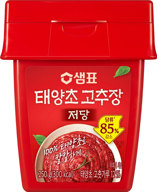 샘표 저당 태양초 고추장, 250g, 1개