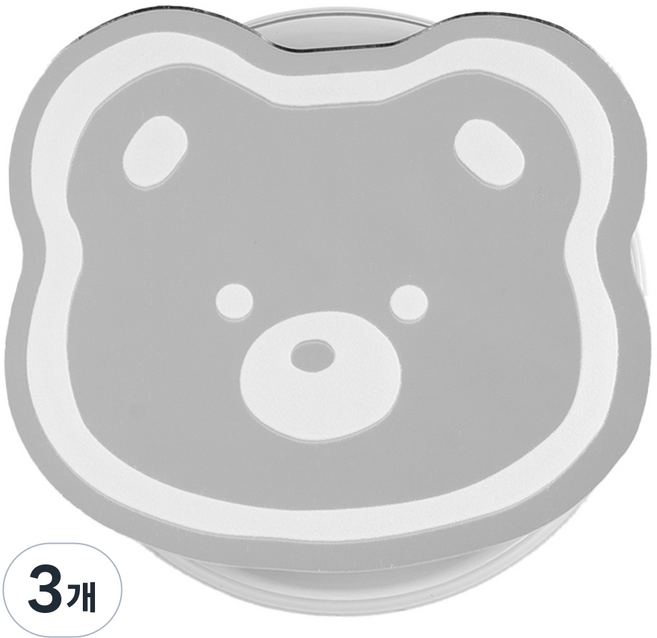 구스페리 동물 맥세이프 미러 톡, 03하양곰돌이, 3개